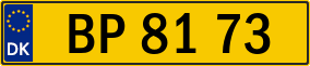 Trailer License Plate